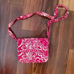 Vera Bradley Pink and White Crossbody Bag